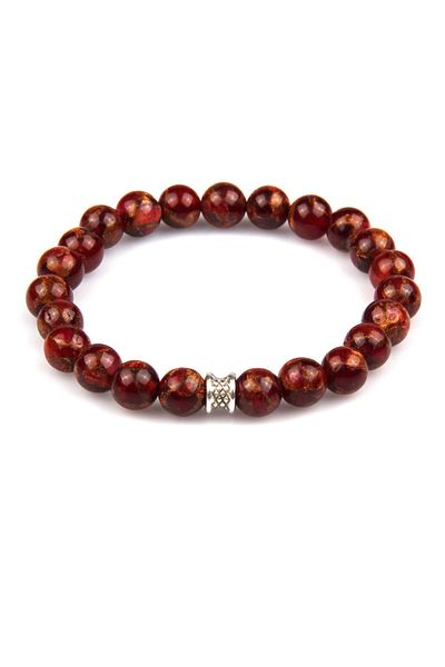 Sahra Murano Quartz Natural Stone Bracelet 8 mm Sphere Cut