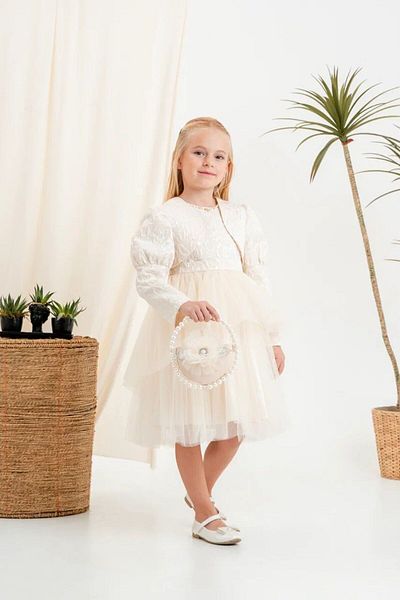 CRASSİ Girl's Tulle Jacket Bag Dress