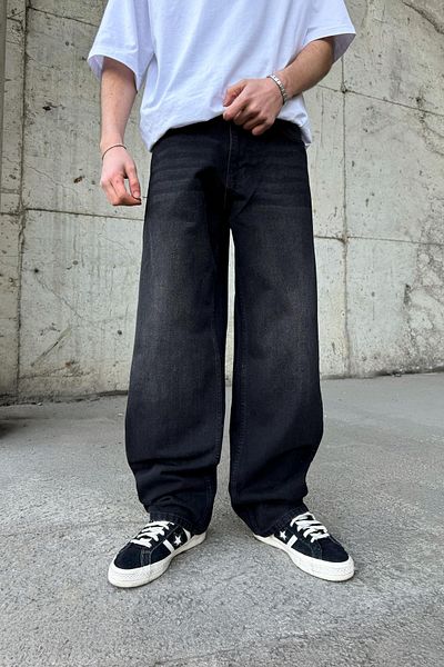 Flaw Wear Striped Super Baggy Jeans