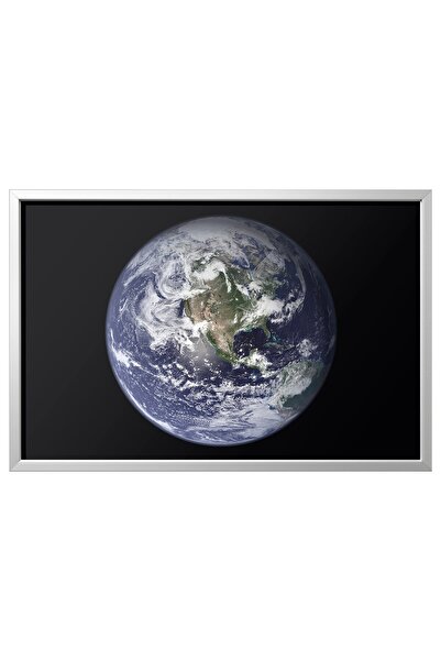 Generic صورة بإطار كوكب الأرض/ألوان الألمنيوم، 118×78 سم