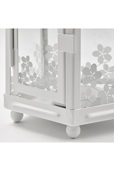 erorex Lantern for tealight, in/outdoor, white, 21 cm