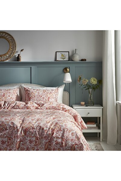 erorex Duvet cover and pillowcase, pink/white, 150x200/50x80 cm