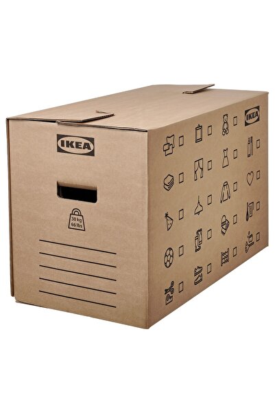 erorex صندوق نقل، بني، 64×34×40 سم/80 لتر