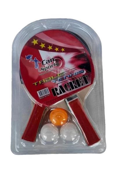 CAN SPORTS Table Tennis Racket 2 Racquets 3 Balls