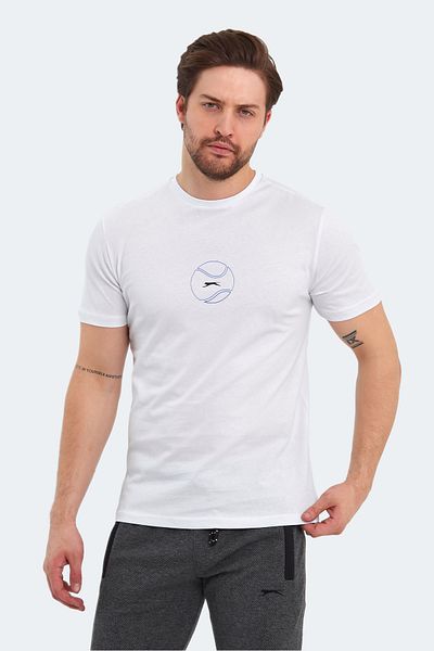 Slazenger Tricou alb pentru bărbați - Passage