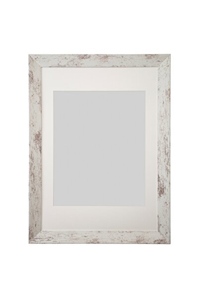 Generic إطار، تأثير الصنوبر المصبوغ باللون الأبيض، 50×70 سم