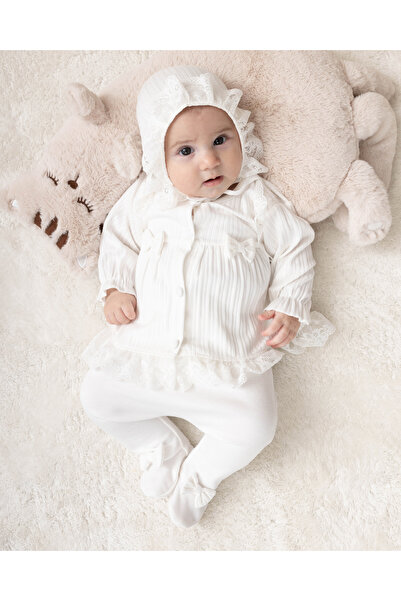 mini zeyn Kurdeleli 5'li Hastane Çıkışı (Yenidoğan) Zıbın Seti 7072