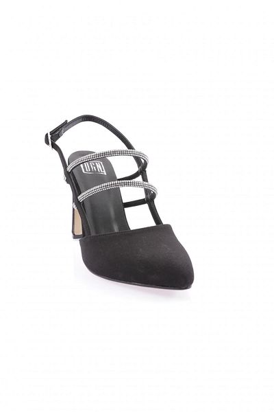DGN Pantofi cu toc pentru femei Scuba negri - 42733910