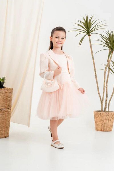 CRASSİ Girl's Tulle Jacket Bag Dress