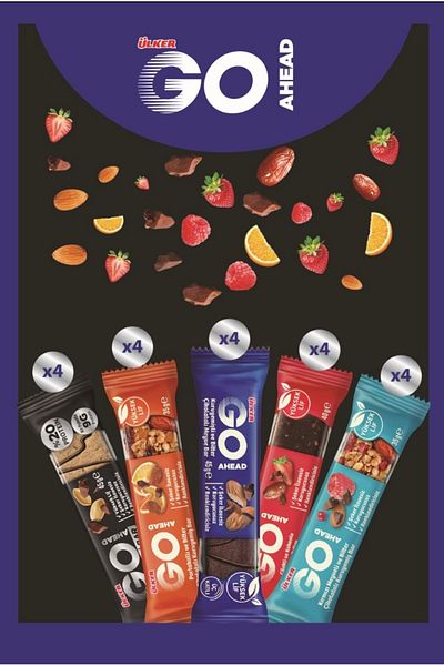 Ülker Ülker Go Ahead Mixed Package Protein & Fruit Bar X 20 Pieces
