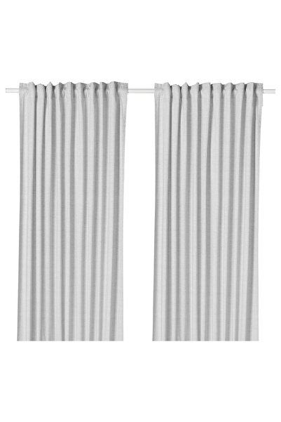 Generic Curtains, 1 pair, grey, 145x300 cm