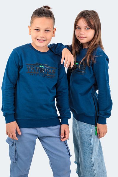 Slazenger Duna in Unisex Kids Sweatshirt Navy Blue