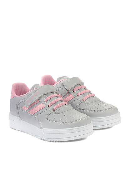 Slazenger Camp I Girls' Sneaker Shoes Gray / Pink