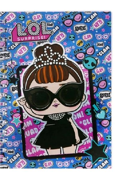 KESKİN COLOR L.O.L. Omg A6 80 Yp - Striped Spiral Notepad
