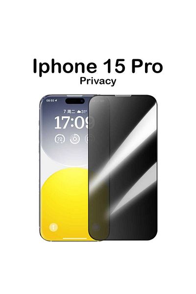 Baseus Sapphire Series Privacy Protection Tempered Glass Screen Protector  for iP 15 Pro