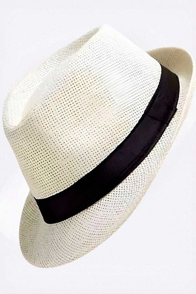 Trenderrs Καλοκαιρινό καπέλο Unisex Ψάθινο Καπέλο Fedora