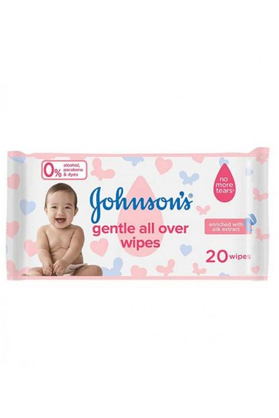 Johnson's Johnson's Baby Gentle Cleansing Wipes for All Skin Types 20 Pieces