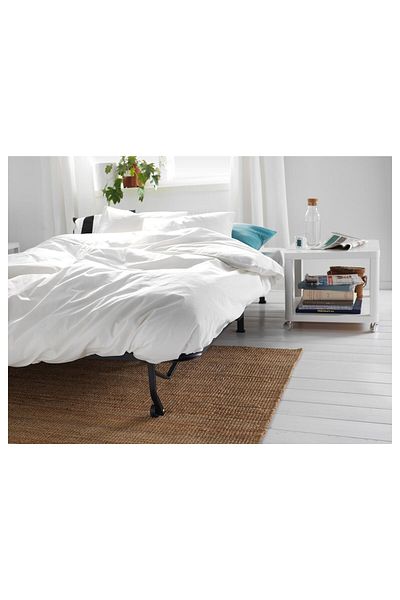 erorex Side table on castors, white, 50x50 cm