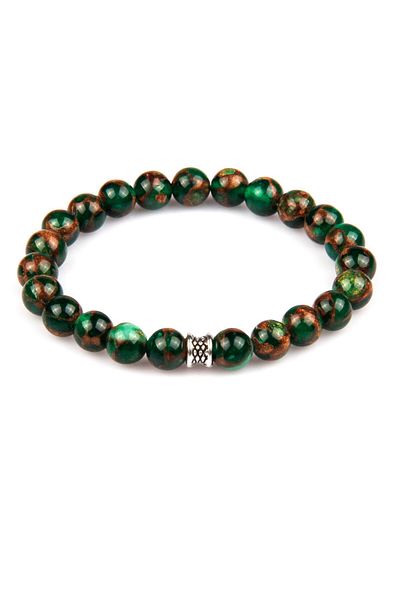 Sahra Murano Quartz Natural Stone Bracelet 8 mm Sphere Cut