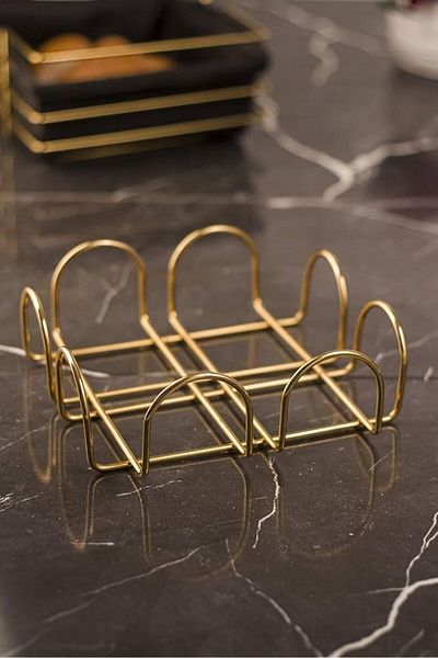 Metallica Concept Stainless Gold Colored Napkin Holder
