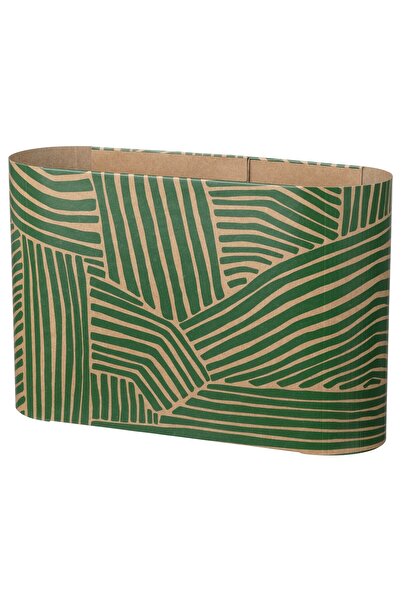 Generic Napkin holder, paper/patterned green, 15x22 cm