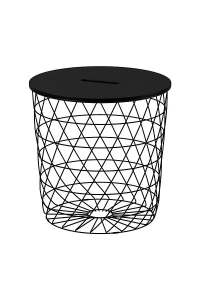 erorex Storage table, black, 44 cm