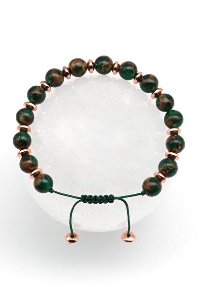 Alibaba Doğaltaş سوار محبوك من حجر مورانو باللون الأخضر