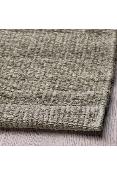 erorex Rug, flatwoven, grey, 133x195 cm