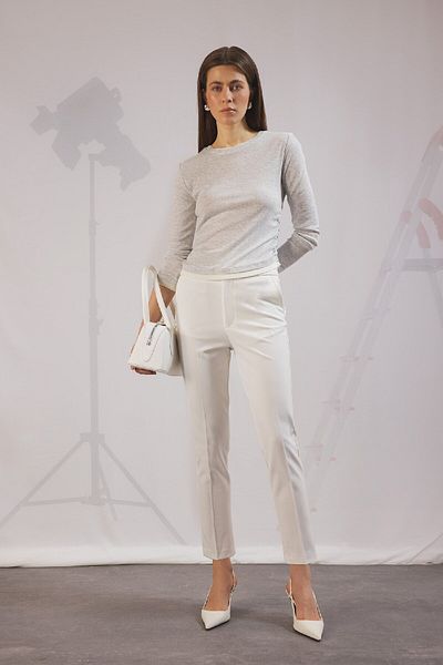 DeFacto Klassische Chino-Stoffhose mit normaler Taille, Basic, gerade Tasche, knöchellang, C1429ax25sp