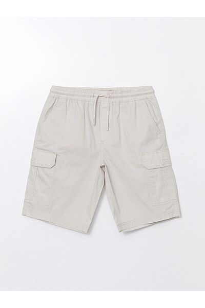 LC Waikiki Ανδρικό σορτς Cargo XSIDE Beige Comfortable Fit