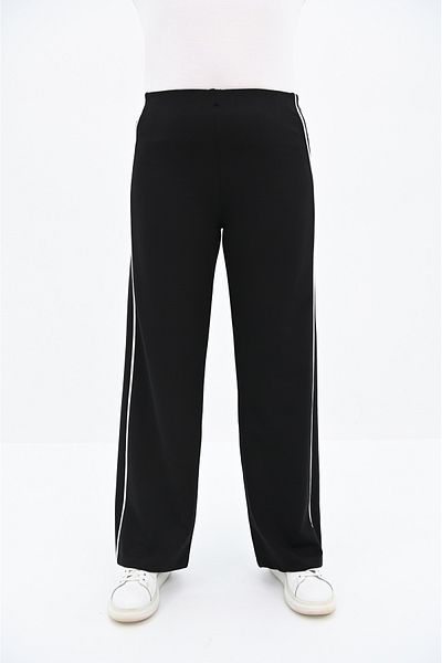 Koza Butik Women's Large Size Stripe Leggings Pants 6321-25