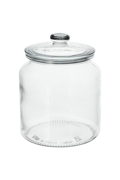 erorex Jar with lid, clear glass, 1.9 l