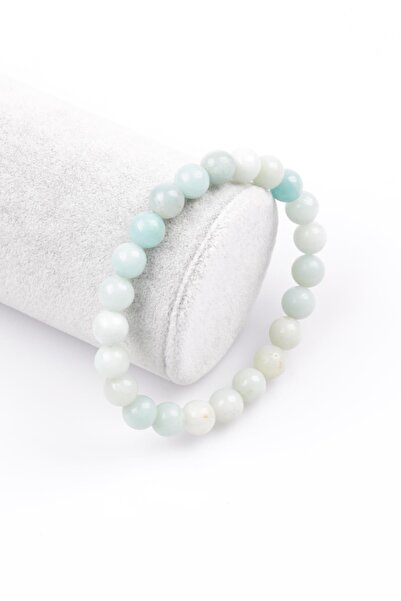 Alibaba Doğaltaş سوار من الأحجار الطبيعية من أمازونيت مقاس 8 ملم