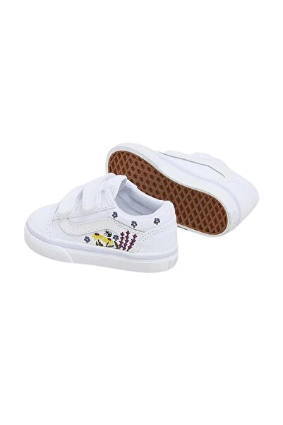 Vans Old Skool V Çocuk Beyaz Sneaker