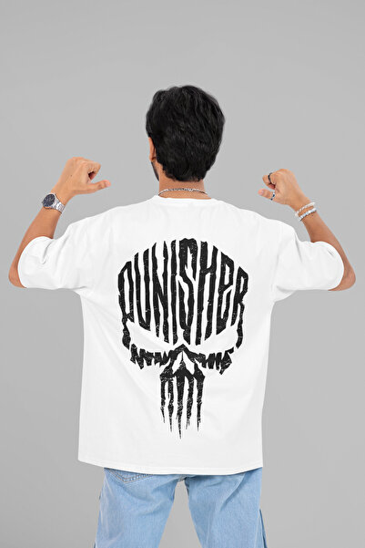 SEVBANO Punisher majica sa štampanjem, unisex, prevelika, iz TV serije
