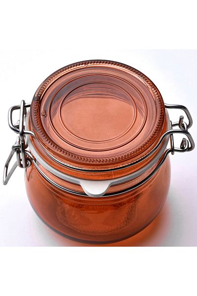 erorex Jar with lid, multicolour, 13 cl