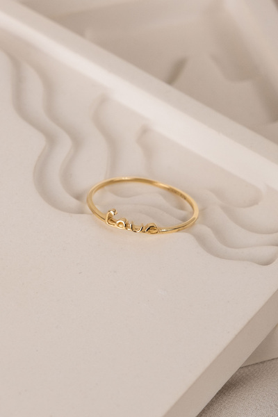 Safir Kuyumculuk Lovely Altın Love Yüzük