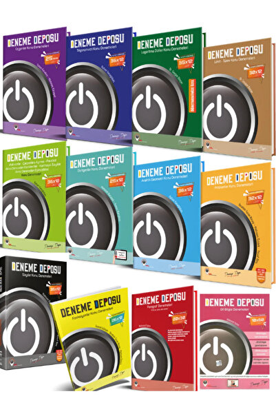 Bilgi Sarmal Yayınları Deneme Deposu Fasikülleri Deneme Seti 12 Kitaplık Seti...