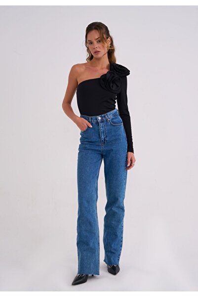 La Sarta Elba γυναικείο ροζ φόρμα με λεπτομέρεια μαύρο