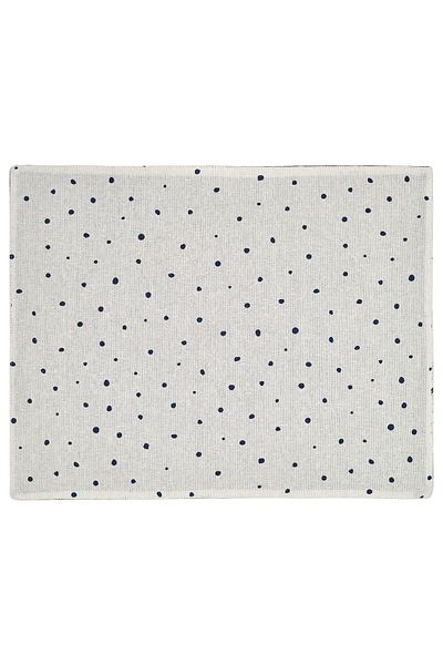 erorex Place mat, white/dark blue, 45x35 cm