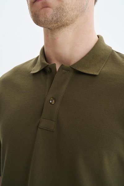 Arma Ανδρικό μπλουζάκι με λαιμόκοψη χακί Oversize Basic 100% βαμβακερό Y 29374870302