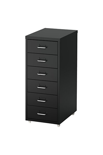 AZOZ MERCHLY Drawer unit on castors, black, 28 x 69 cm
