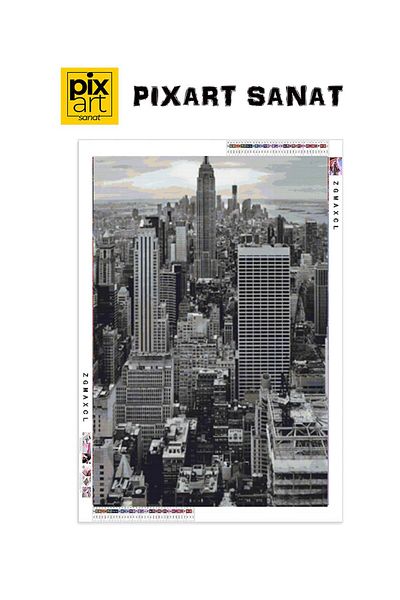 pixartsanat Big City 25X60 Pixart Art Diamond Mosaic Painting Diamond Turkey