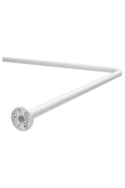 erorex Shower curtain rod, white