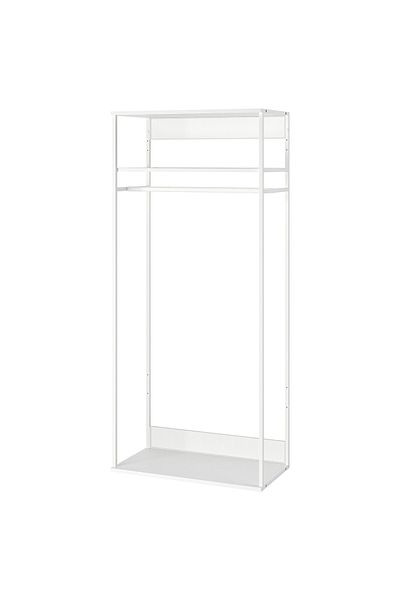 erorex Open clothes hanging unit, white, 80x40x180 cm