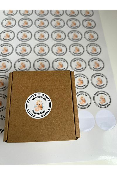 lina hobby Thank You for Your Order Sticker - Shipping Packaging Sticker - 3 cm - 96 Pcs