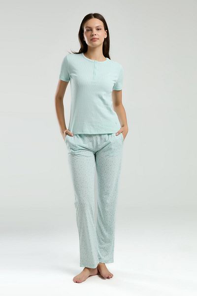Pierre Cardin Women's Viscose Pajamas Set - Button-Down Collar and Pocket Detail Camisole