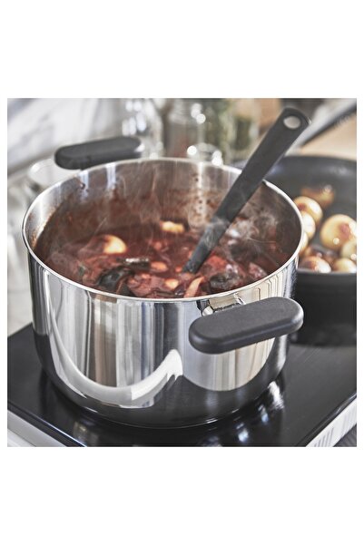 erorex Pot with lid, clear glass/stainless steel, 5 l