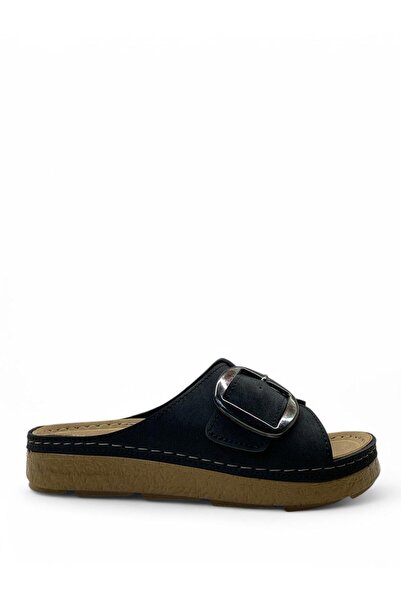 Tuğba Ortopedi S1012020 Жіночі анатомічні чорні тапочки