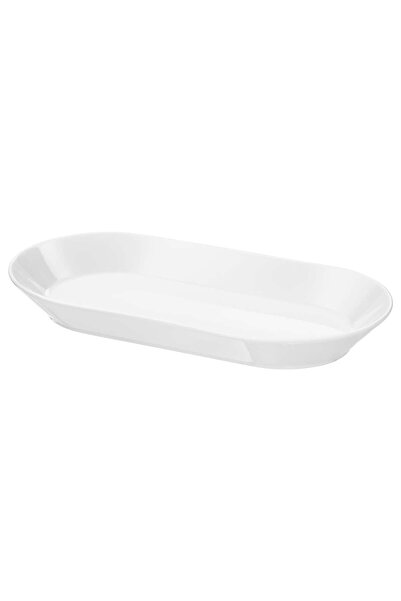 Generic Serving plate, white, 31x17 cm